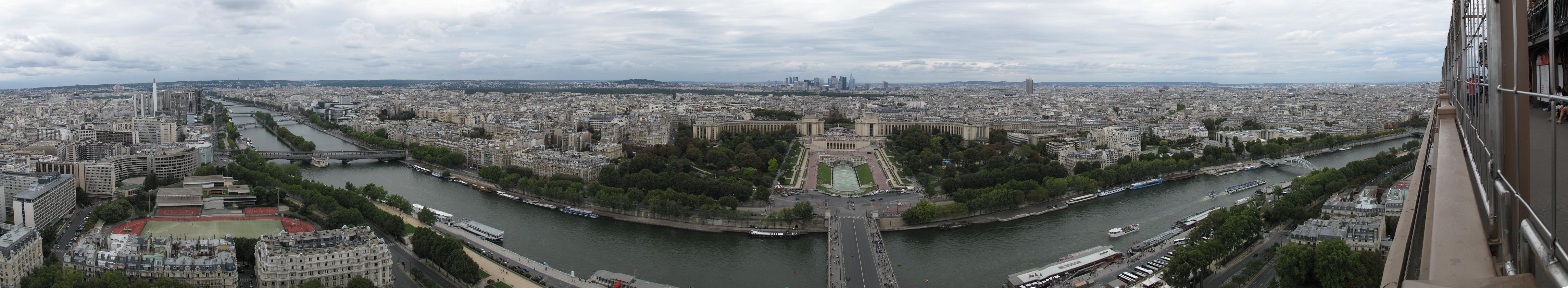 099, The Loire Valley & Paris, France, 28 Jul - 8 Aug 2011, Panoramic from the Eiffel Tower.jpg